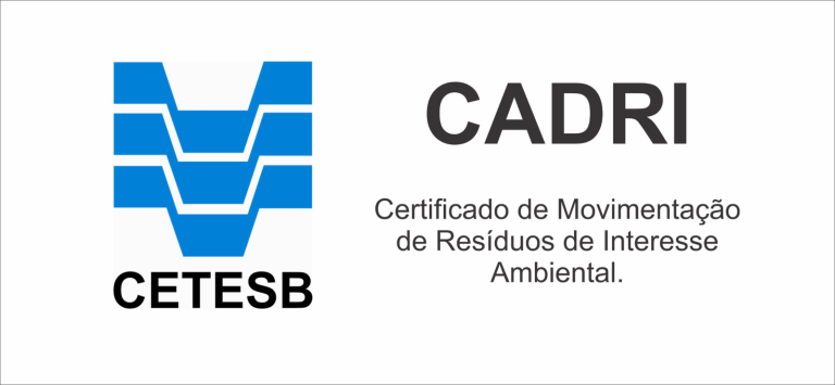 CADRI – Certificado de Movimentação de Resíduos de Interesse Ambiental CADRI – Certificado de Movimentação de Resíduos de Interesse Ambiental