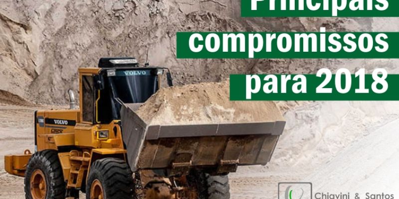 Os grandes compromissos com a legislação minerária em 2018