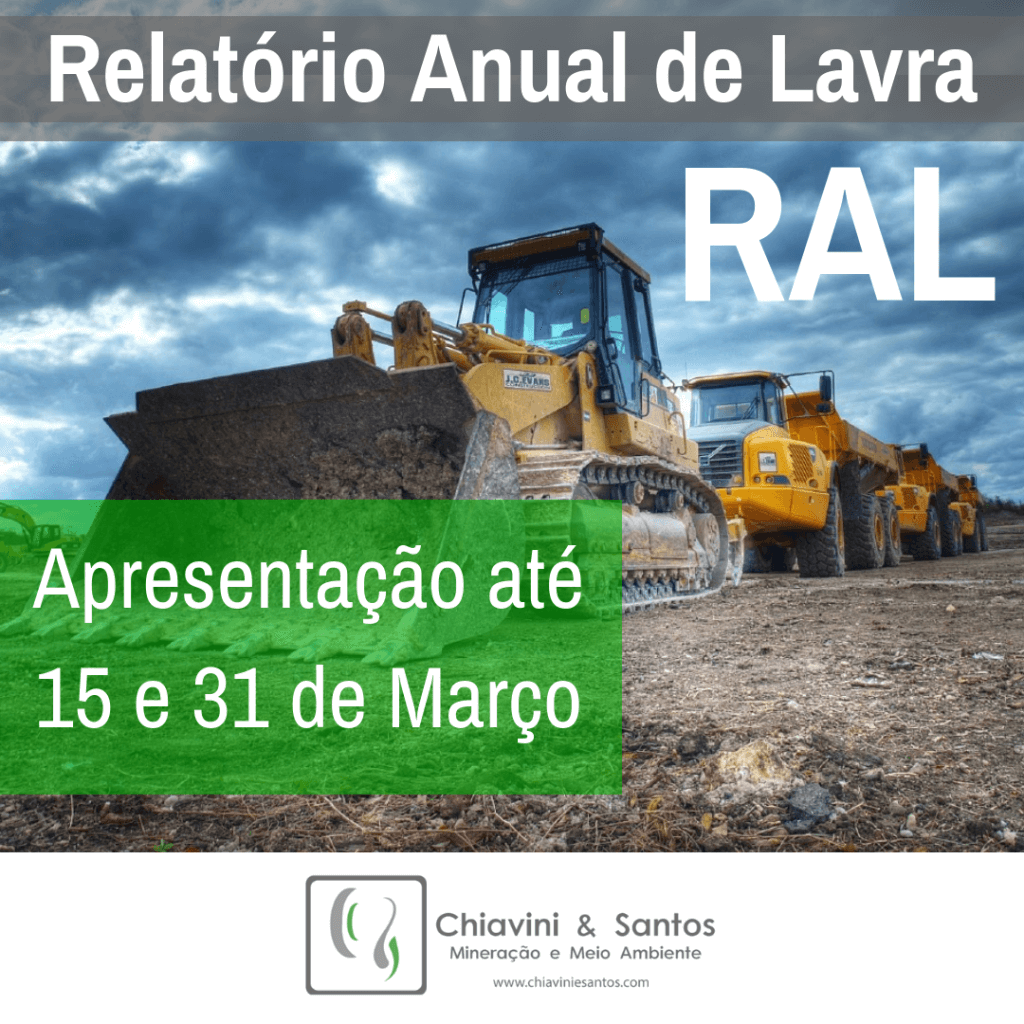 Relatório Anual de Lavra (RAL) Relatório Anual de Lavra (RAL)